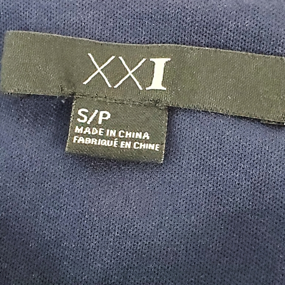 Forever21 Dark Blue Mini Silhouette Skirt Small - Picture 8 of 8